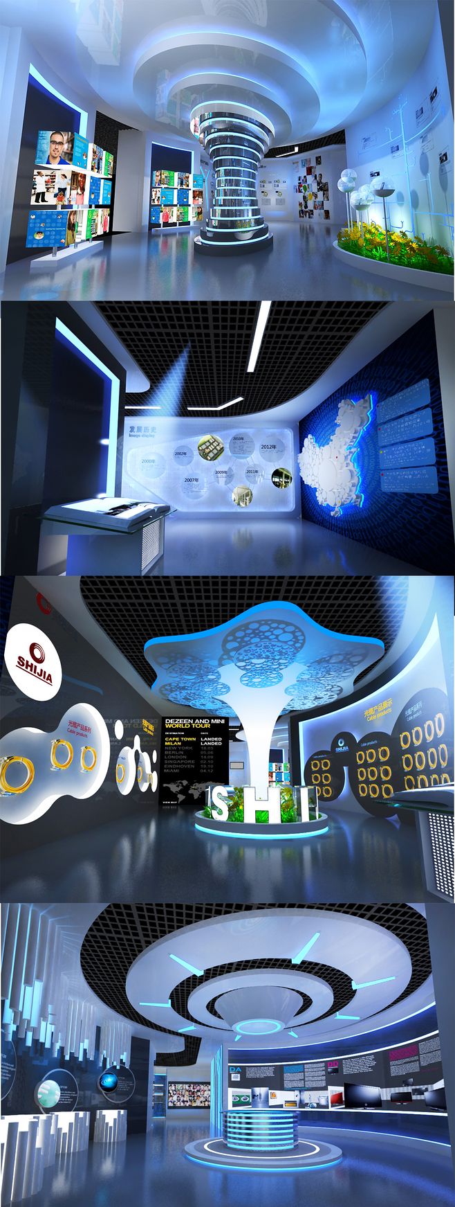 企業(yè)電子科技展廳設(shè)計與規(guī)劃 融合科技與藝術(shù)的未來體驗(yàn)空間